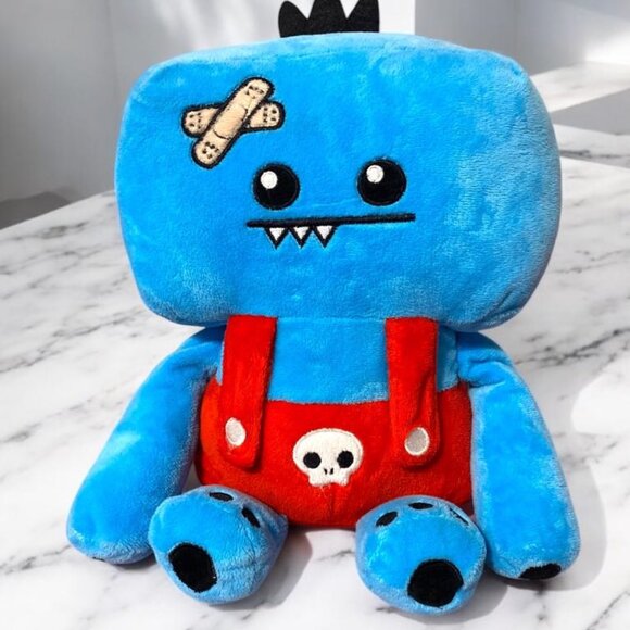 So So Happy Ozzie 12” Plush Blue Monster Stuffed Animal Commonwealth - Picture 1 of 7